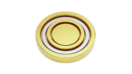 Concentric Circles of Gold and Silver