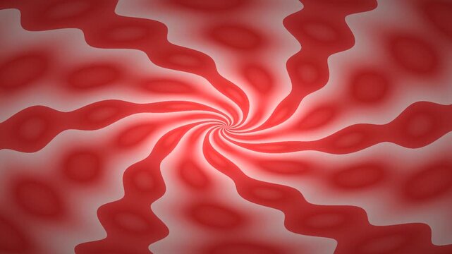Exploring a Vivid Red Swirl Pattern in Abstract Motion