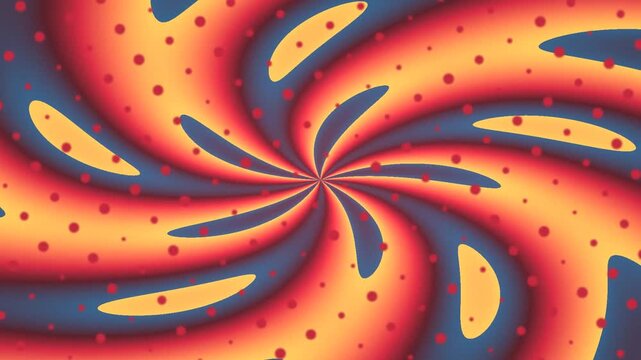 Creating a Dynamic Abstract Swirl Pattern in Warm Red and Blue Tones