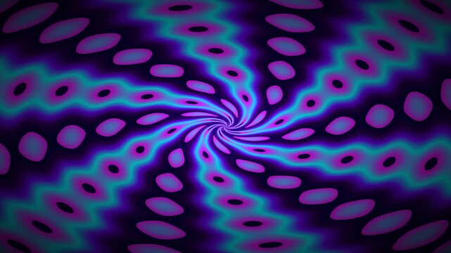 Creating Dynamic Abstract Visuals with Neon Vortex Patterns