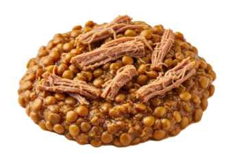 round caramel peanut brittle with sesame seeds