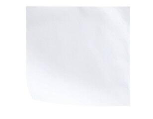 Blank White Post-It Note, Front View with Soft Drop Shadow, Isolated on Transparent Background