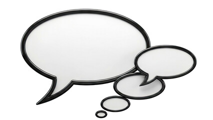 Fototapeta premium Multiple Empty Speech Bubbles