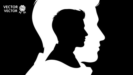 Black Hibiscus Flower Silhouette, Tropical Floral Blossom Icon Vector Illustration © Vectors Studio