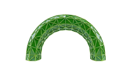 Green Geodesic Arch