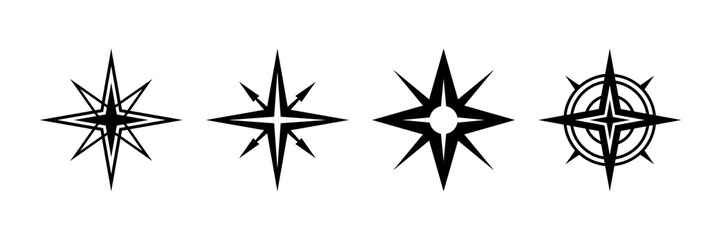 Black Compass direction sign for map © Kavik