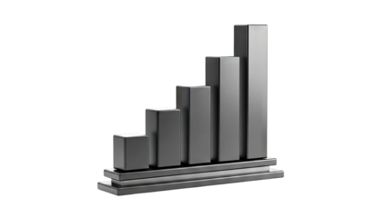 Black Bar Chart Graphic