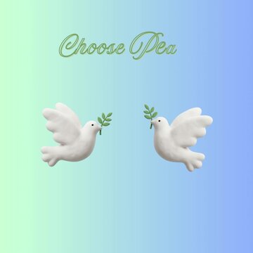 3D Animation of White Doves and Olive Branch for International Day for Disarmament and Non-Proliferation Awareness