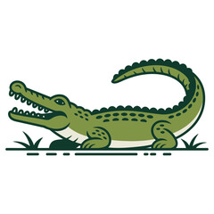 Obraz premium crocodile cartoon isolated on white