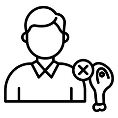 Obraz premium Anorexia Nervosa Icon