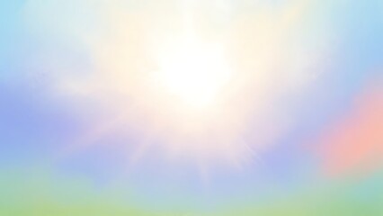 Obraz premium Pastel colored background with bright white light colorful