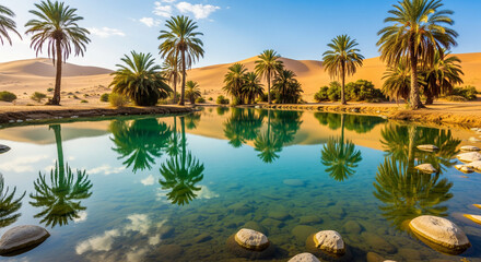 palm trees in the sea