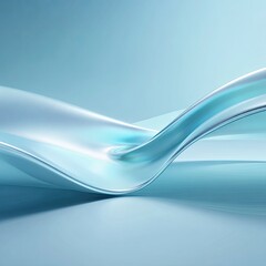 Obraz premium Abstract Liquid Wave Design In Light Blue