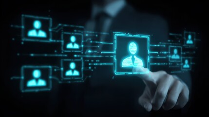 Fototapeta premium A wide horizon of decision making where monitoring and responsibility support review and selection under administration approval and authority