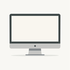 Fototapeta premium Modern computer monitor with blank screen for design
