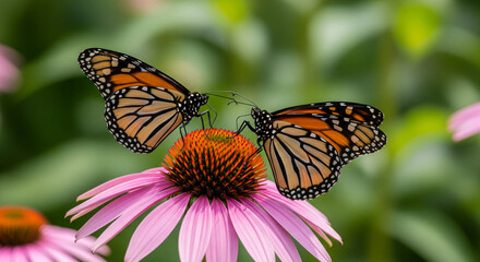 Obraz premium butterfly on flower