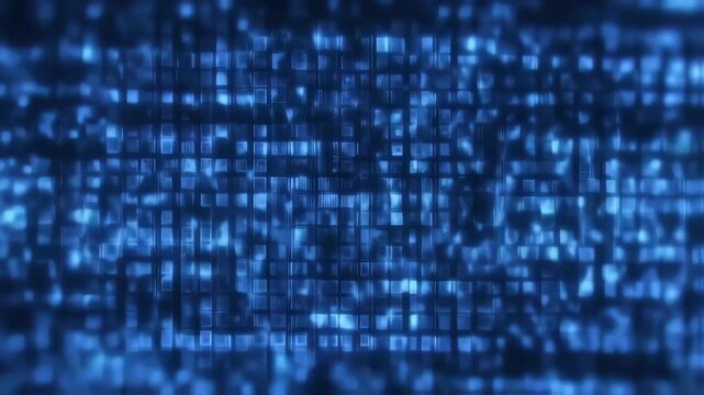 binary code background, dark blue