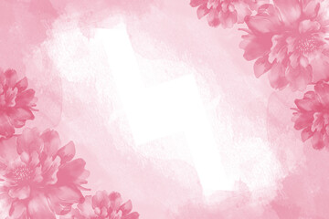pink flowers on a grunge background