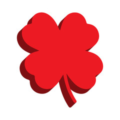 3D Clover Icon &ndash; Luck, Fortune and Good Luck Symbol