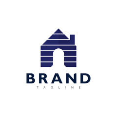 Professional House Architecture Logo Design for Real Estate Development and Construction Firms