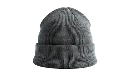 Black Cuffed Knit Beanie