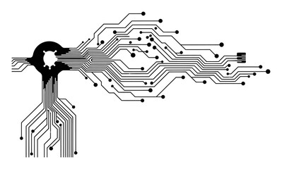 Data Flow Network - Futuristic Tech Background