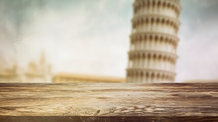 Rustic Tuscan Tablescape Watercolor Illustration Serene Landscape Editorial Stock Image