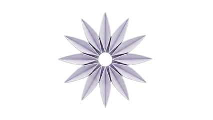 Purple Flower-like Geometric Design