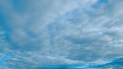 The Beautiful Serene Sky with Soft Clouds Captured in a Peaceful Tranquil Atmosphere