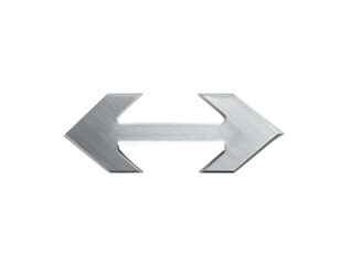 Obraz premium Double Arrow Symbol Pointing Both Directions.
