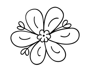 Abstract floral design featuring a vector illustration of a blooming orchid with nature leaves and a butterfly silhouette for spring garden art decoration