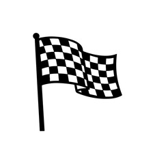 Fototapeta premium Black and White Checkered Flag