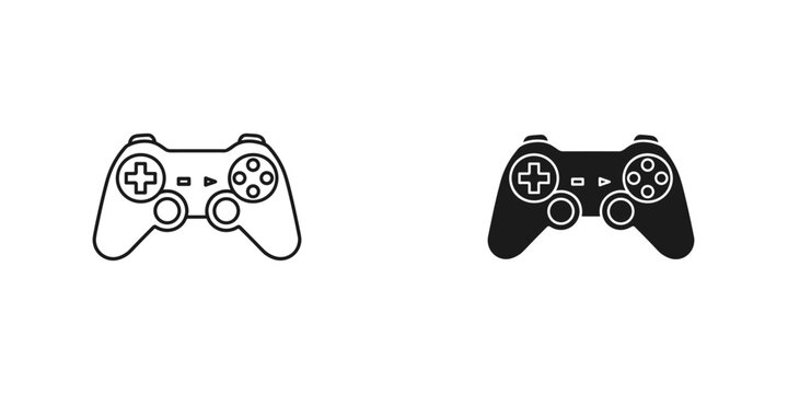 Classic Video Game Controller Icon Set