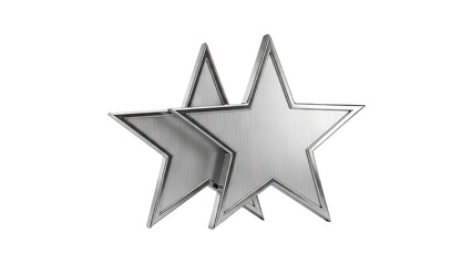 Obraz premium Two metallic stars