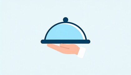 Empty bell icon with blue top and orange flame isolated on white background vector illustration