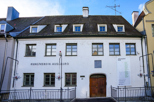 Augsburg Art Association, located in the historic Holbein House in Augsburg's Lechviertel district. Birthplace of the famous painter Hans Holbein the Younger.