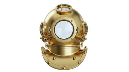Antique Brass Diving Helmet