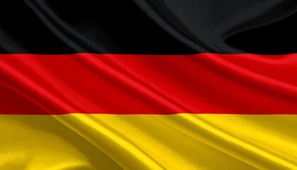Obraz premium Germany flag with black, red, gold horizontal stripes.