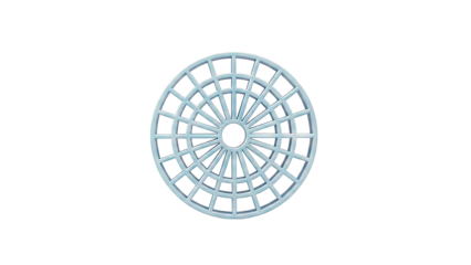 Blue circular grid filter
