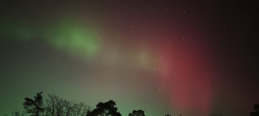 Polarlicht wie Geister am Himmel