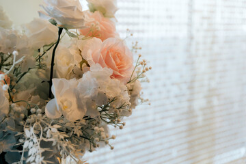 Floral background with copy space