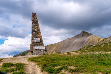 M&eacute;morial du col d'Izoard (Alpes, France)