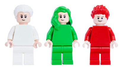 Obraz premium Dortmund - Deutschland 19. Januar 2026 - Lego Minifigur in weiß, grün und rot