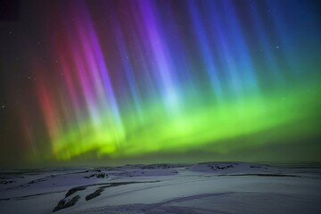 A breathtaking photograph of the Arctic sky