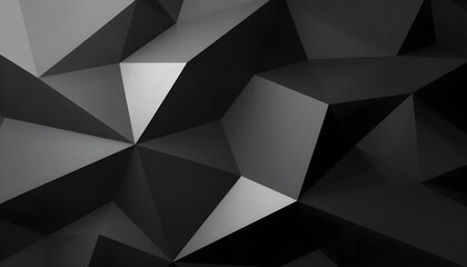 Obraz premium Abstract dark geometric background with sharp edges and facets