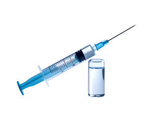 Syringe and Vial of Medicine.