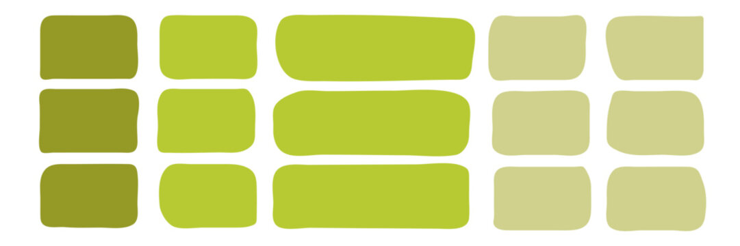 Organic irregular shapes. Abstract rectangle frames, fluid box figure. Vector