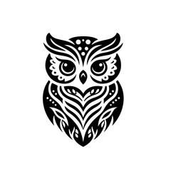Obraz premium Cute Flying Owl Vector Illustration
