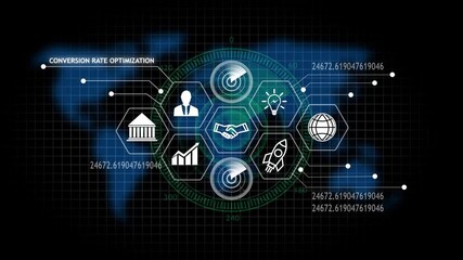 Futuristic financial data analysis with global network and business growth icons finance technology - Powered by Adobe