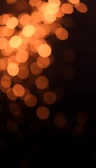 Obraz premium Abstract bokeh lights shimmer on a dark, elegant background, perfect for sophisticated presentations, abstract, effect